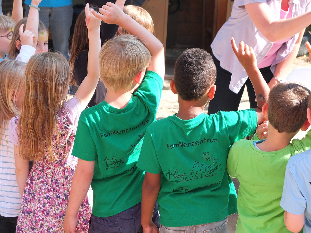 Children playing outside
